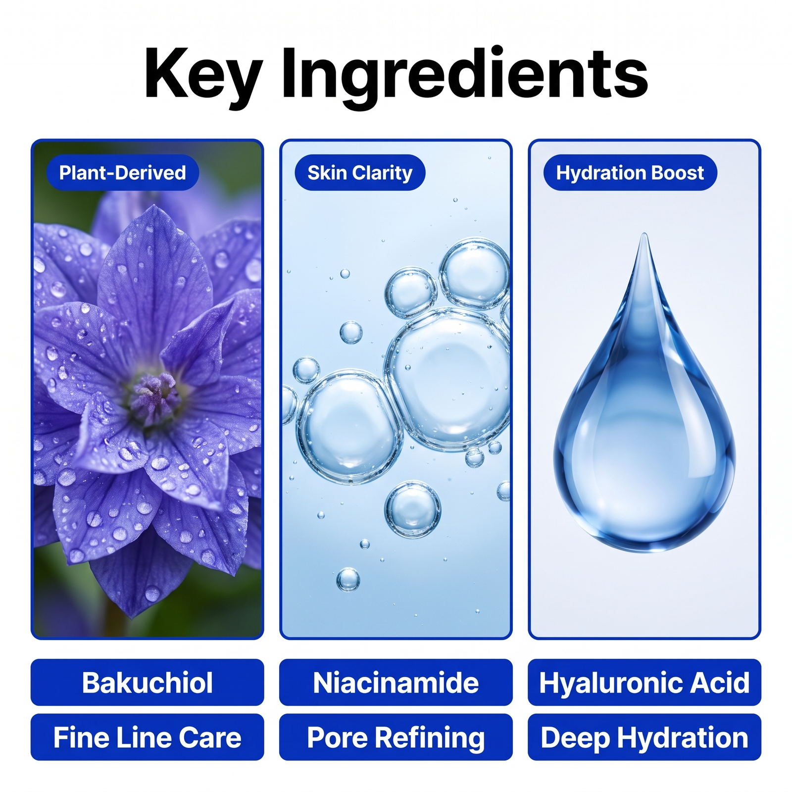 Blue Peptide Bakuchiol Plump Glow Serum