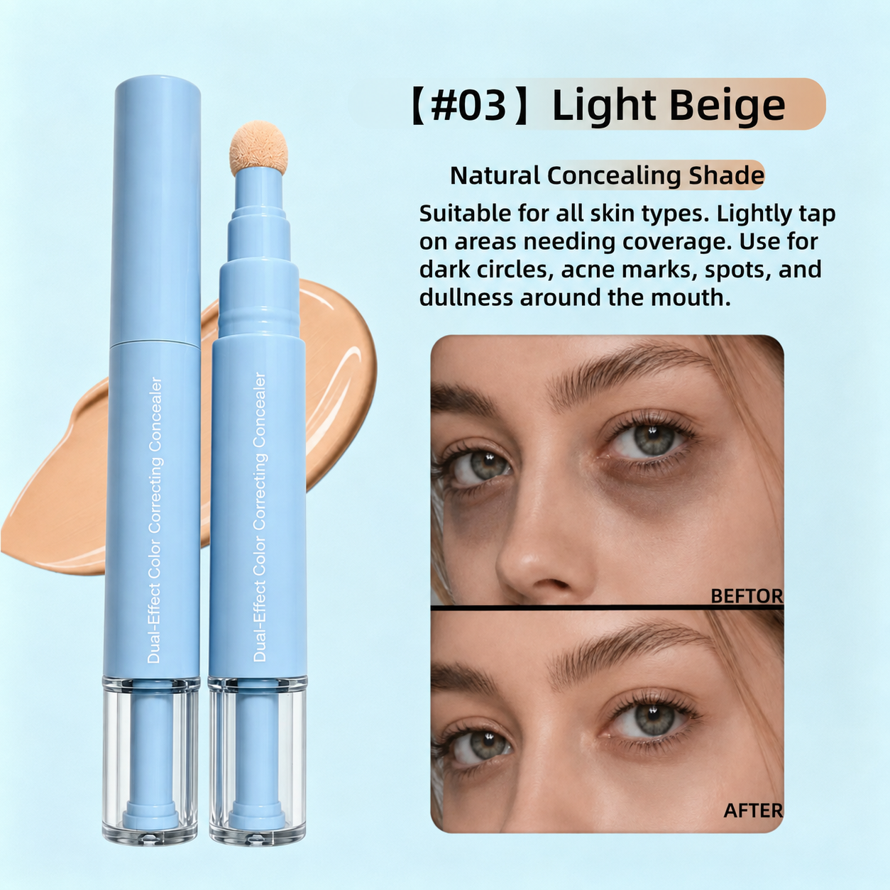 24H Full Coverage Color Correcting Concealer & Matte Pressed Powder