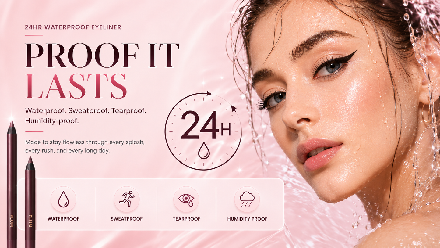 LAST DAY - BUY 1 GET 1 FREE💜24HR Waterproof Eyeliner — Day to Night Wear