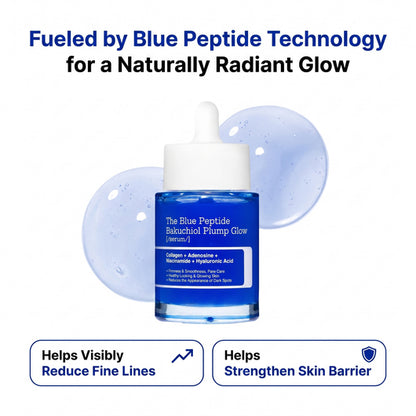 The Viral Blue Peptide Bakuchiol Plump Glow Serum