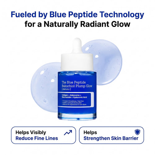 The Viral Blue Peptide Bakuchiol Plump Glow Serum
