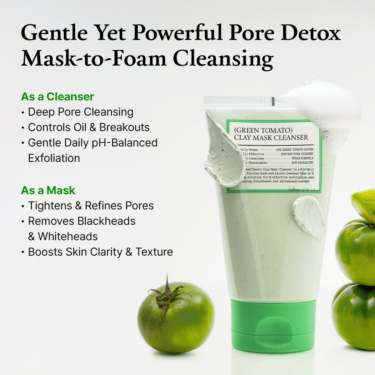Green Tomato Pore Refining Technology
