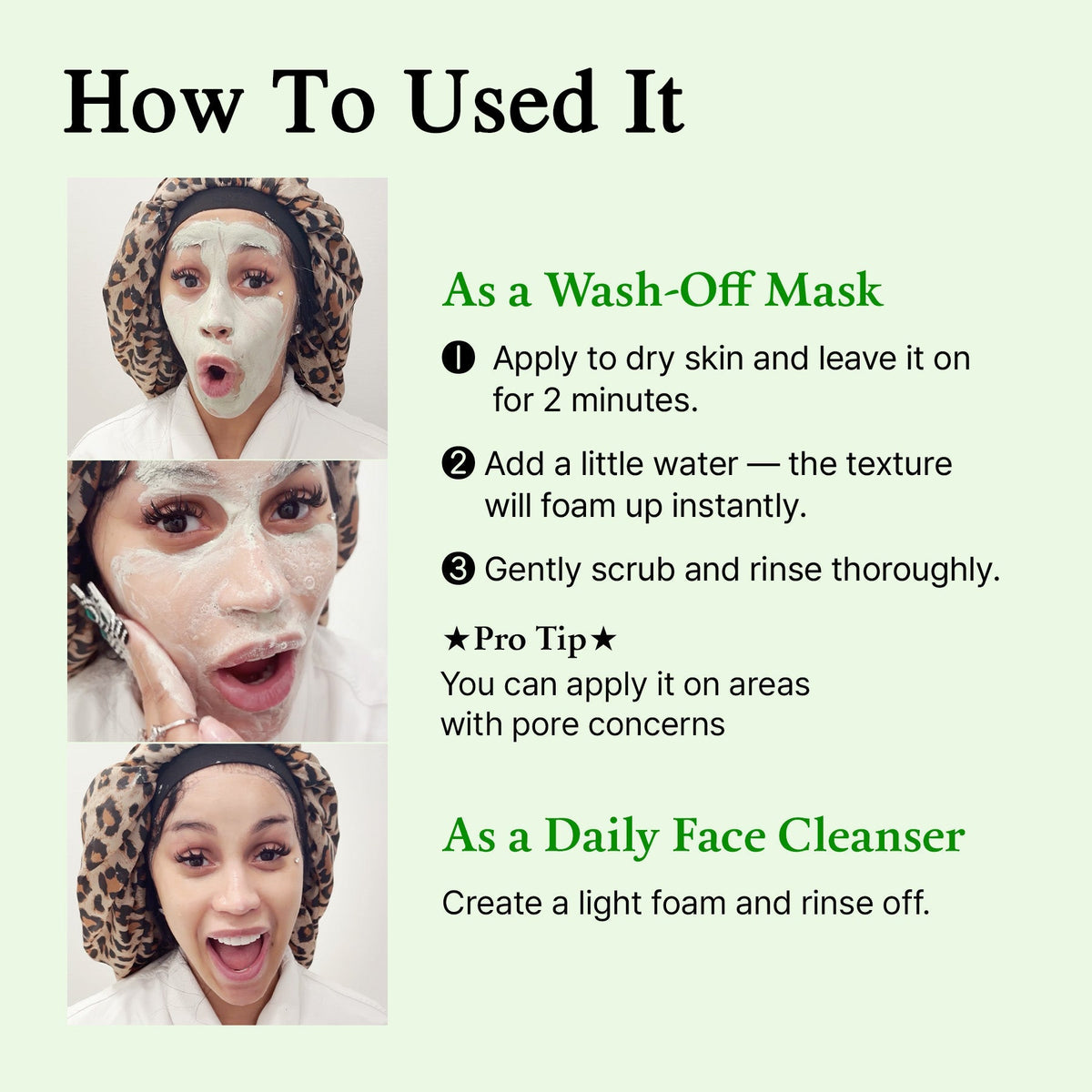 Green Tomato 2-in-1 Pore Cleansing Clay Mask & Cleanser