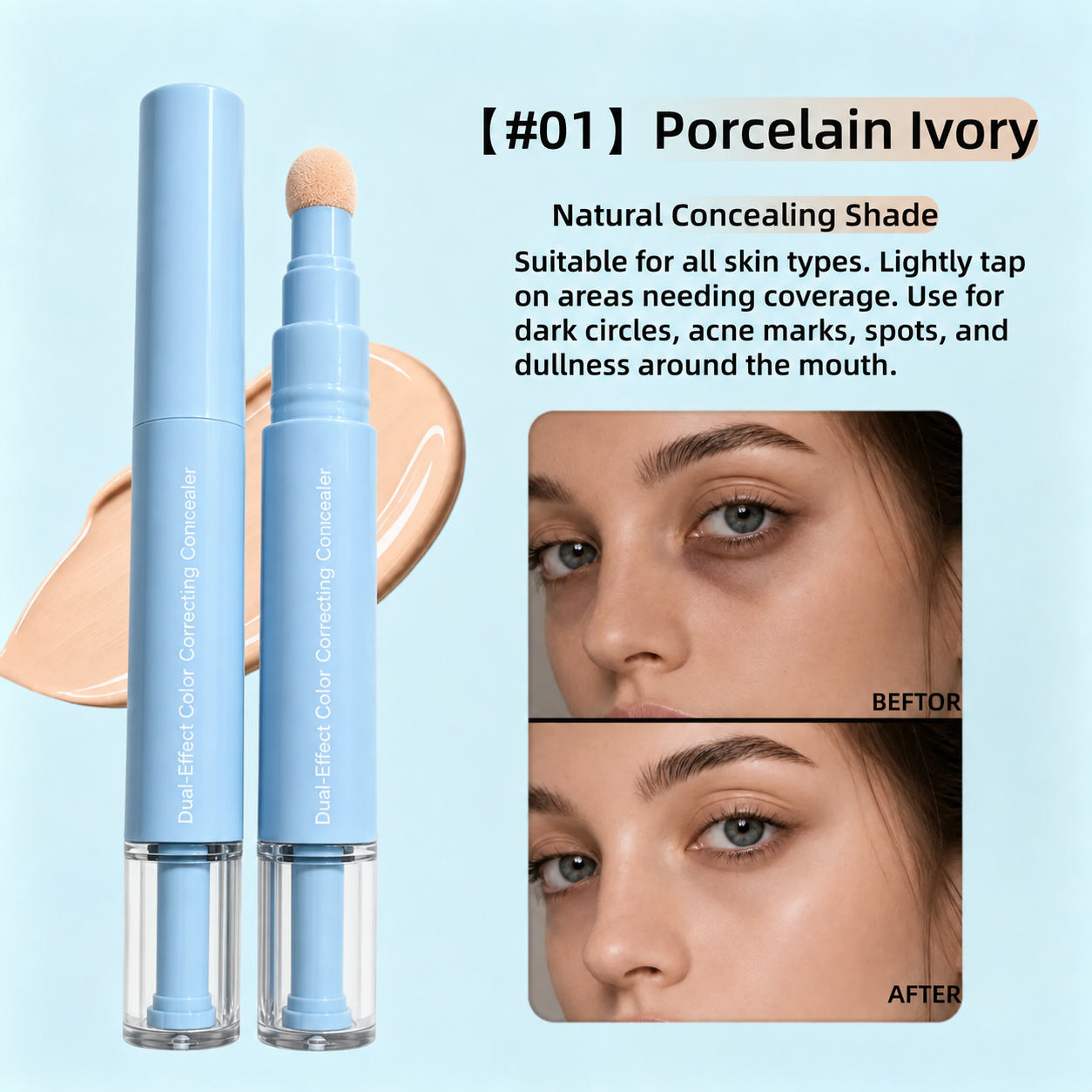 24H Full Coverage Color Correcting Concealer & Matte Pressed Powder